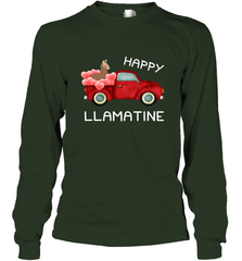 Happy Llamatine funny Valentine Day Llama costume Long Sleeve T-Shirt Long Sleeve T-Shirt - trendytshirts1