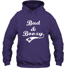 Bad and Boozy Saint Patricks Day Drinking Hooded Sweatshirt Hooded Sweatshirt - trendytshirts1
