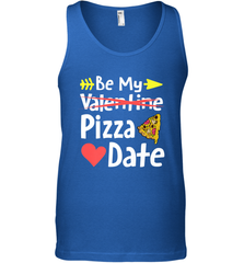 Be My Pizza Date Funny Valentines Day Pun Italian Food Joke Men's Tank Top Men's Tank Top - trendytshirts1