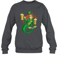 St Patricks Day Shirt Women Leprechaun Mermaid Girls Redhead Crewneck Sweatshirt Crewneck Sweatshirt - trendytshirts1