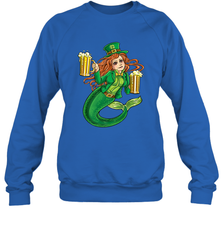 St Patricks Day Shirt Women Leprechaun Mermaid Girls Redhead Crewneck Sweatshirt Crewneck Sweatshirt - trendytshirts1