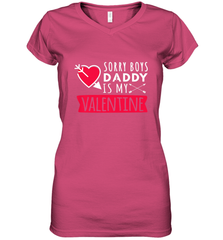 Kids Funny Valentine's Day Present For Your Little Girl, Daughter Women's V-Neck T-Shirt Women's V-Neck T-Shirt - trendytshirts1