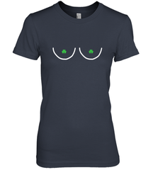 Boob St Patricks Day Nips Feminist Funny Fitted Women's Premium T-Shirt Women's Premium T-Shirt - trendytshirts1