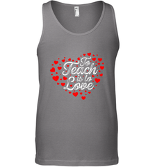 Teach Is To Love Valentine's Day School classroom Art Heart Men's Tank Top Men's Tank Top - trendytshirts1