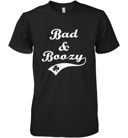 Bad and Boozy Saint Patricks Day Drinking Men's Premium T-Shirt Men's Premium T-Shirt / Black / XS Men's Premium T-Shirt - trendytshirts1