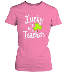 Teacher St. Patrick's Day Shirt, Lucky To Be A Teacher Women's T-Shirt Women's T-Shirt - trendytshirts1