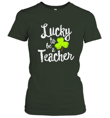 Teacher St. Patrick's Day Shirt, Lucky To Be A Teacher Women's T-Shirt Women's T-Shirt - trendytshirts1