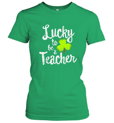 Teacher St. Patrick's Day Shirt, Lucky To Be A Teacher Women's T-Shirt Women's T-Shirt - trendytshirts1