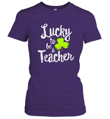 Teacher St. Patrick's Day Shirt, Lucky To Be A Teacher Women's T-Shirt Women's T-Shirt - trendytshirts1