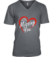 Lover Love Quote Just Want to Let You Know I'm Missing You Men's V-Neck Men's V-Neck - trendytshirts1