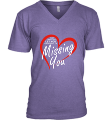 Lover Love Quote Just Want to Let You Know I'm Missing You Men's V-Neck Men's V-Neck - trendytshirts1