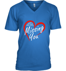 Lover Love Quote Just Want to Let You Know I'm Missing You Men's V-Neck Men's V-Neck - trendytshirts1