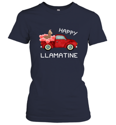 Happy Llamatine funny Valentine Day Llama costume Women's T-Shirt