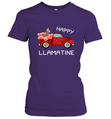 Happy Llamatine funny Valentine Day Llama costume Women's T-Shirt Women's T-Shirt - trendytshirts1