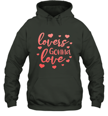 Lovers Gonna Love Quote Valentine's Day Romantic Fun Gift Hooded Sweatshirt Hooded Sweatshirt - trendytshirts1