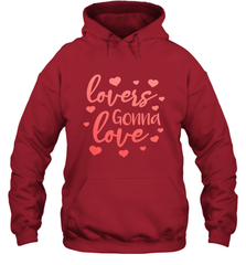 Lovers Gonna Love Quote Valentine's Day Romantic Fun Gift Hooded Sweatshirt Hooded Sweatshirt - trendytshirts1