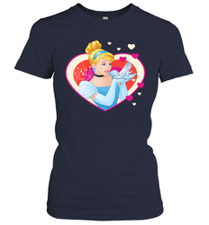 Disney Cinderella Valentine's Sparkle Hearts Women's T-Shirt