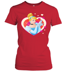 Disney Cinderella Valentine's Sparkle Hearts Women's T-Shirt Women's T-Shirt - trendytshirts1