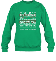 Spoiled Husband Property Of Freaking Wife Valentine's Day Gift Crewneck Sweatshirt Crewneck Sweatshirt - trendytshirts1