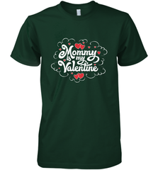 Mommy Is My Valentine's Day Art Graphics Heart Lover Gift Men's Premium T-Shirt Men's Premium T-Shirt - trendytshirts1