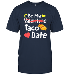 Be My Taco Date Funny Valentine's Day Pun Mexican Food Joke Men's T-Shirt Men's T-Shirt - trendytshirts1