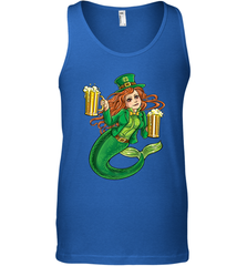 St Patricks Day Shirt Women Leprechaun Mermaid Girls Redhead Men's Tank Top Men's Tank Top - trendytshirts1