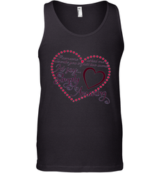 Describe your lover in two words symply...amazing valentine T shirt Men's Tank Top