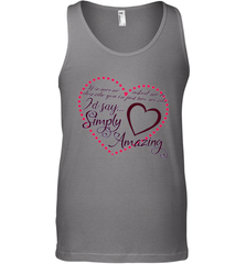 Describe your lover in two words symply...amazing valentine T shirt Men's Tank Top Men's Tank Top - trendytshirts1