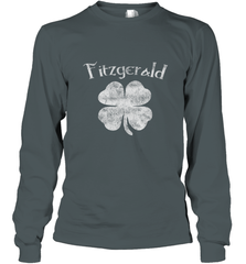 Vintage Fitzgerald Irish Shamrock St Patty's Day Long Sleeve T-Shirt Long Sleeve T-Shirt - trendytshirts1