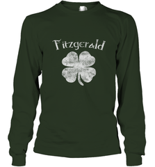 Vintage Fitzgerald Irish Shamrock St Patty's Day Long Sleeve T-Shirt Long Sleeve T-Shirt - trendytshirts1