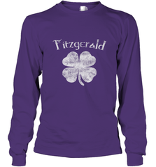 Vintage Fitzgerald Irish Shamrock St Patty's Day Long Sleeve T-Shirt Long Sleeve T-Shirt - trendytshirts1