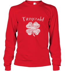 Vintage Fitzgerald Irish Shamrock St Patty's Day Long Sleeve T-Shirt Long Sleeve T-Shirt - trendytshirts1