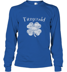 Vintage Fitzgerald Irish Shamrock St Patty's Day Long Sleeve T-Shirt Long Sleeve T-Shirt - trendytshirts1