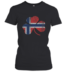 Norwegian Flag Irish Shamrock St Patricks Day Norge Women's T-Shirt Women's T-Shirt - trendytshirts1