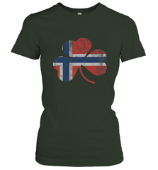 Norwegian Flag Irish Shamrock St Patricks Day Norge Women's T-Shirt Women's T-Shirt - trendytshirts1
