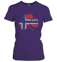 Norwegian Flag Irish Shamrock St Patricks Day Norge Women's T-Shirt Women's T-Shirt - trendytshirts1