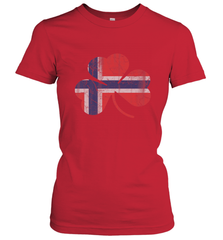 Norwegian Flag Irish Shamrock St Patricks Day Norge Women's T-Shirt Women's T-Shirt - trendytshirts1