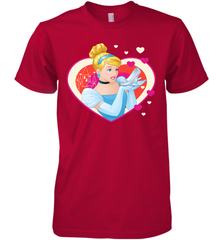 Disney Cinderella Valentine's Sparkle Hearts Men's Premium T-Shirt Men's Premium T-Shirt - trendytshirts1