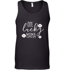 St Patricks Day Shirt One Lucky Mama Clover Shamrock Green Men's Tank Top Men's Tank Top - trendytshirts1