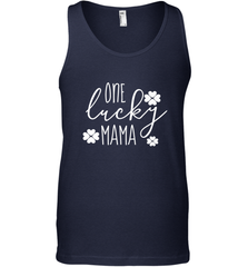 St Patricks Day Shirt One Lucky Mama Clover Shamrock Green Men's Tank Top Men's Tank Top - trendytshirts1
