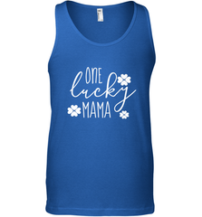 St Patricks Day Shirt One Lucky Mama Clover Shamrock Green Men's Tank Top Men's Tank Top - trendytshirts1