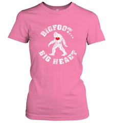 Bigfoot Heart Valentine's Day Lover Art Graphics Great Gift Women's T-Shirt Women's T-Shirt - trendytshirts1