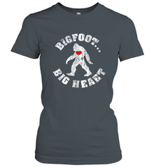 Bigfoot Heart Valentine's Day Lover Art Graphics Great Gift Women's T-Shirt Women's T-Shirt - trendytshirts1