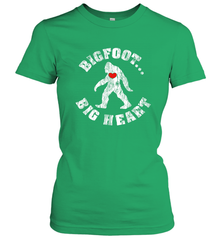 Bigfoot Heart Valentine's Day Lover Art Graphics Great Gift Women's T-Shirt Women's T-Shirt - trendytshirts1