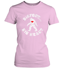 Bigfoot Heart Valentine's Day Lover Art Graphics Great Gift Women's T-Shirt Women's T-Shirt - trendytshirts1