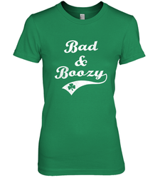 Bad and Boozy Saint Patricks Day Drinking Women's Premium T-Shirt