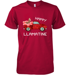 Happy Llamatine funny Valentine Day Llama costume Men's Premium T-Shirt Men's Premium T-Shirt - trendytshirts1