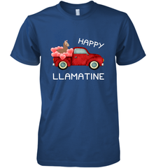 Happy Llamatine funny Valentine Day Llama costume Men's Premium T-Shirt Men's Premium T-Shirt - trendytshirts1