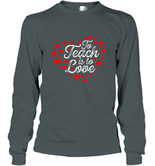 Teach Is To Love Valentine's Day School classroom Art Heart Long Sleeve T-Shirt Long Sleeve T-Shirt - trendytshirts1