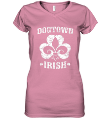 St. Louis Dogtown St. Patrick's Day Dogtown Irish STL Women's V-Neck T-Shirt Women's V-Neck T-Shirt - trendytshirts1